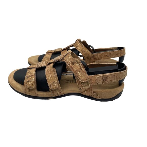 Vionic Amber 44 Sandals Orthaheel Ankle Strap Gold Comfort Cork Womens Size 7 - Picture 4 of 9